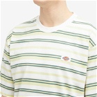Dickies Men's Glade Spring Stripe T-Shirt in White Stripe