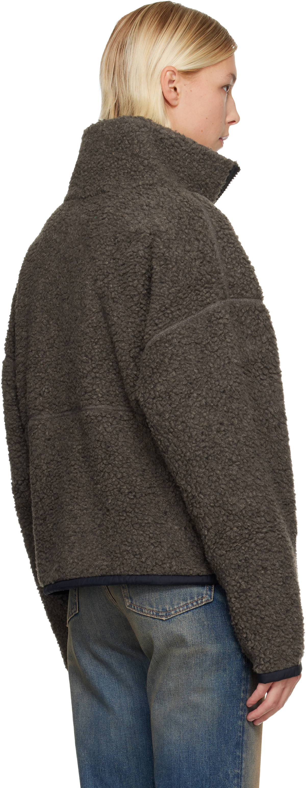 Canada Goose Taupe Simcoe Zip Up Fleece Sweater Jacket