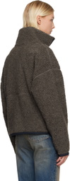 Canada Goose Taupe Simcoe Zip Up Fleece Sweater Jacket