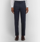 Rubinacci - Luca Slim-Fit Slub Linen Trousers - Men - Storm blue