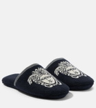 Versace Home Medusa cotton terry slippers