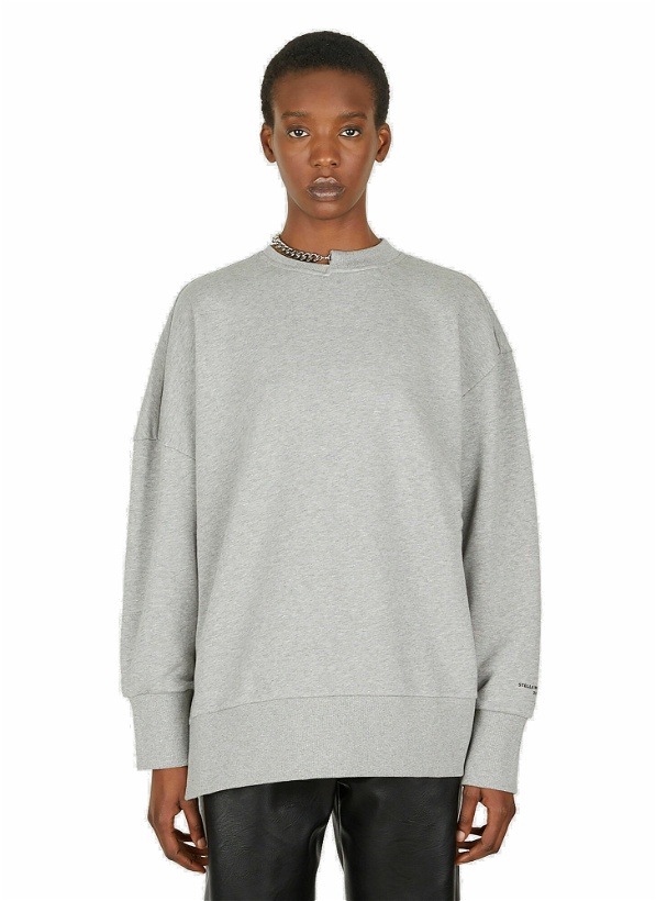 Photo: Falabella Curb Chain Sweatshirt in Grey