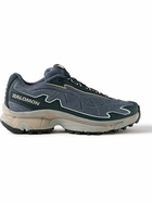 Salomon - XT-Slate Advanced Rubber-Trimmed Mesh Sneakers - Blue