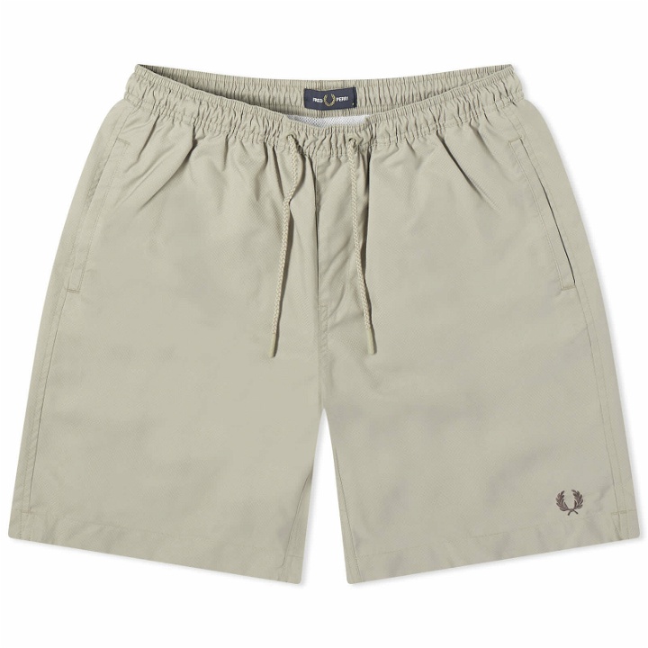 Photo: Fred Perry Men's Classic Swim Shorts in Warm Grey