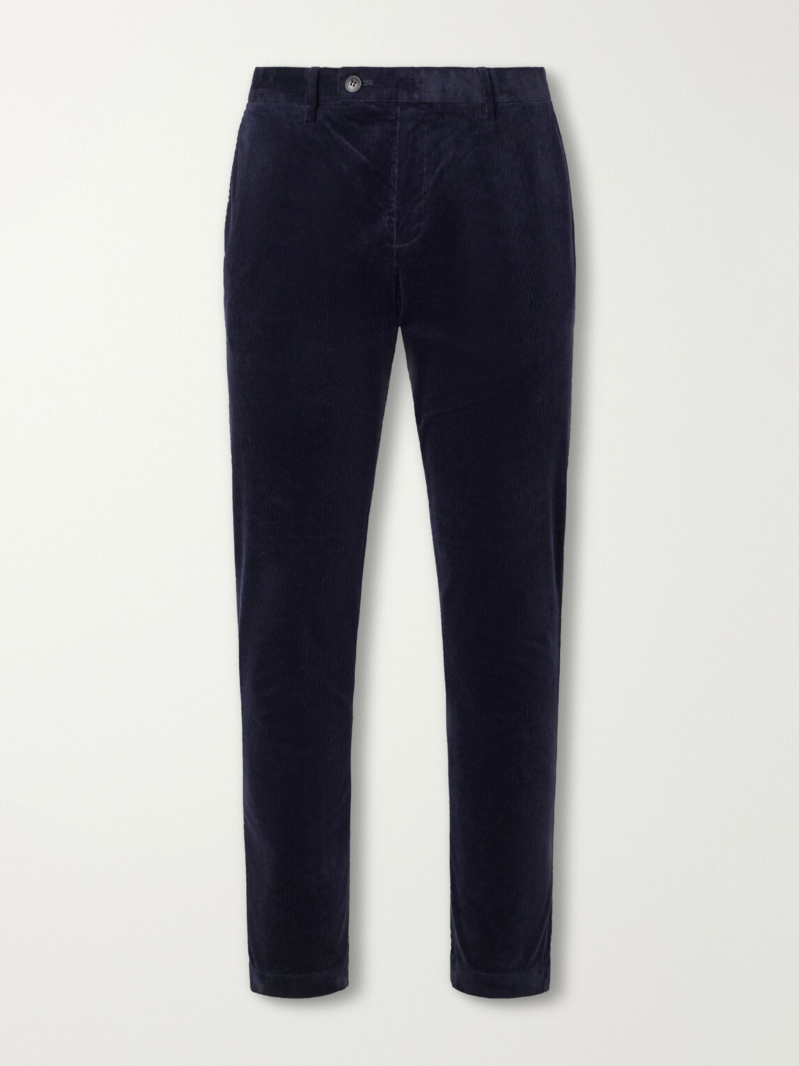 Sunspel - Straight-Leg Cotton-Corduroy Suit Trousers - Blue