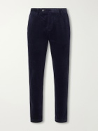 Sunspel - Straight-Leg Cotton-Corduroy Suit Trousers - Blue