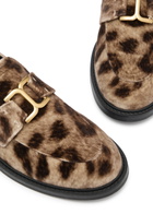 Chloe Marcie 25 Leopard-print Velvet Loafers