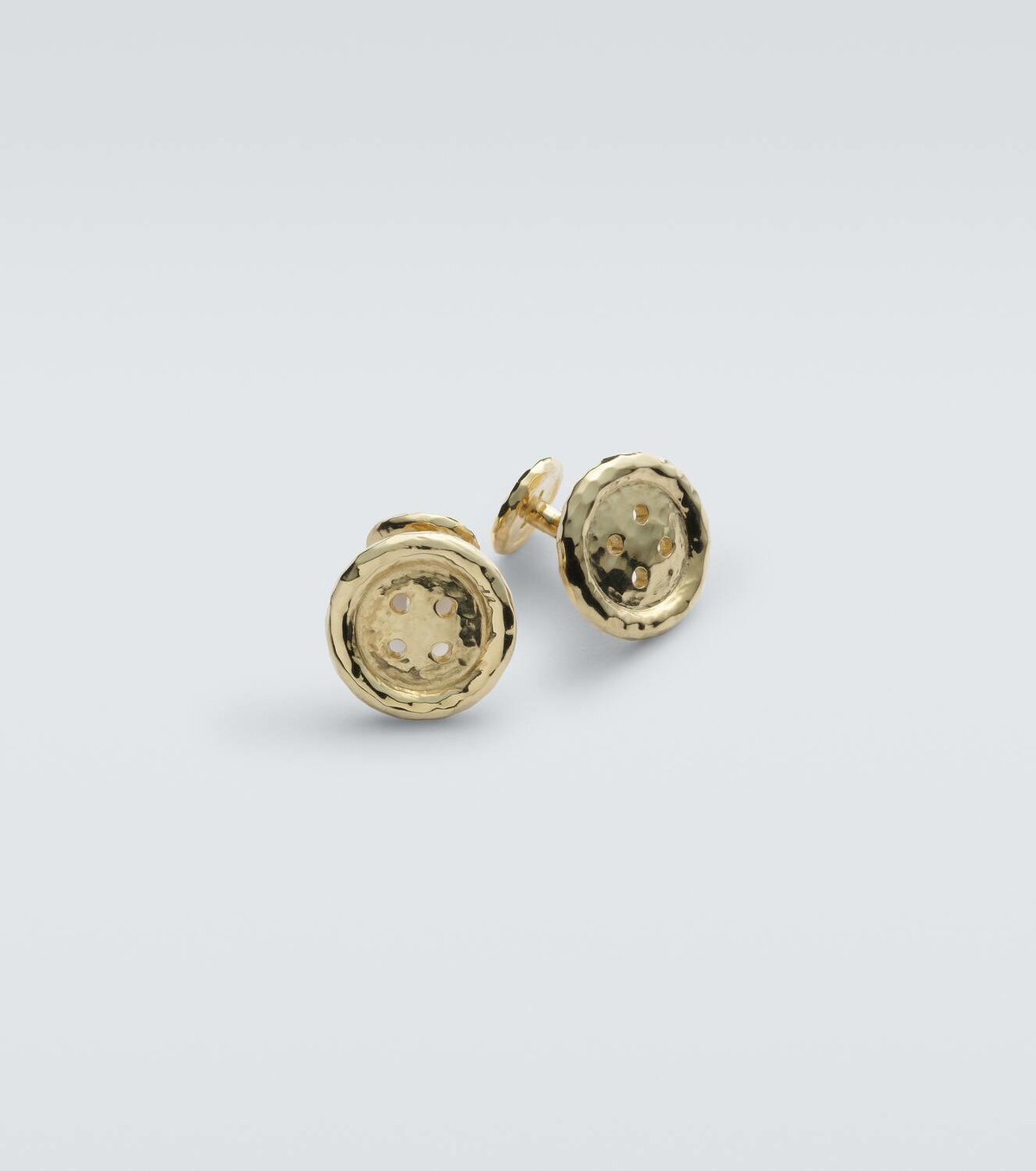 Octavia Elizabeth Button 18kt gold cufflinks