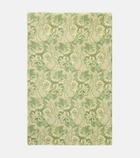 Cabana Iris floral linen tablecloth
