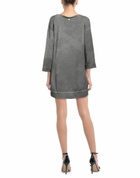 Manila Grace Womens Mini dress in Grey