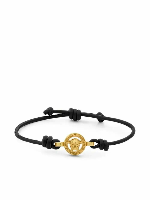 Photo: Versace Medusa '95 Leather Bracelet