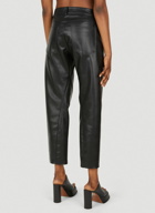 Faux Leather Pants in Black