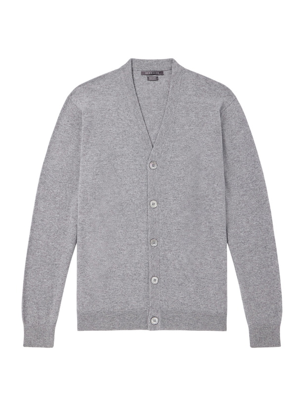 Photo: Begg & Co - Heriot Cashmere Cardigan - Gray