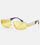 Versace Greca rectangular sunglasses