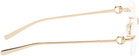 Gucci Gold Horsebit Top Bar Glasses