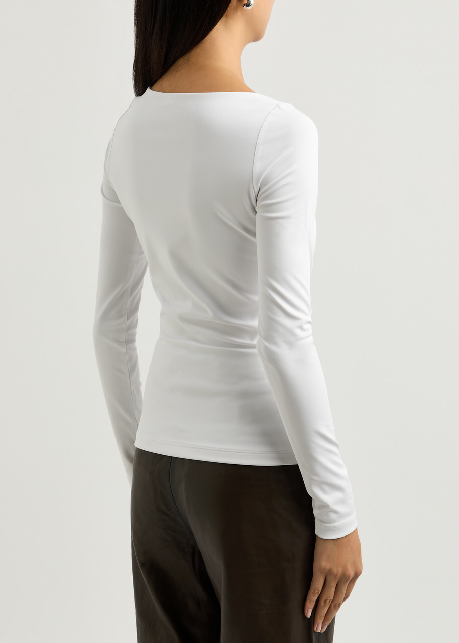 Remain BY Birger Christensen Stretch-jersey top White