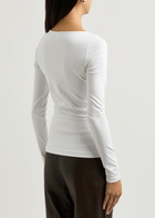 Remain BY Birger Christensen Stretch-jersey top White