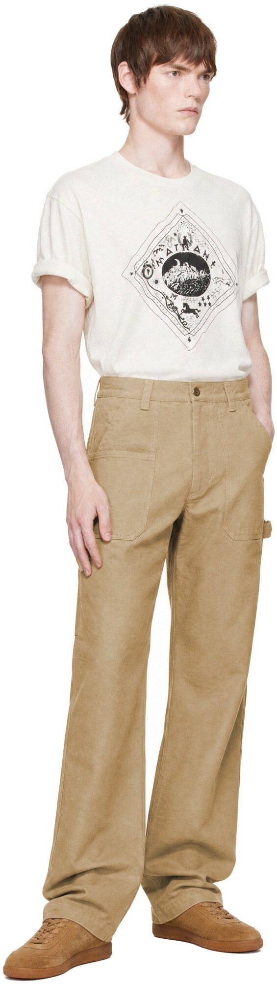 Isabel Marant Beige Ablo Trousers