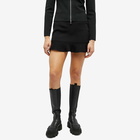 JW Anderson Women's Ruffled Hem Mini Skirt in Black