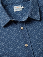 Faherty - Knit Seasons Printed Slub Cotton-Jersey Shirt - Blue