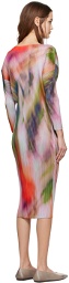 PLEATS PLEASE ISSEY MIYAKE Multicolor Turnip & Spinach Maxi Dress