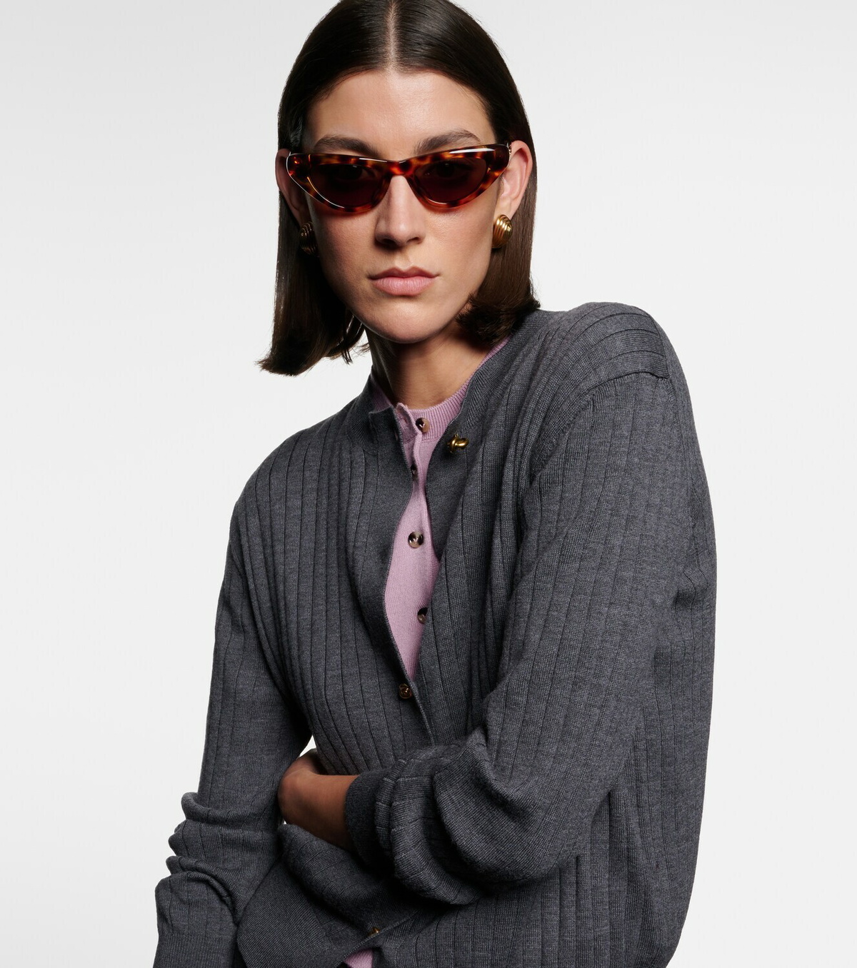 Bottega Veneta Curvy cat-eye sunglasses