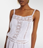 Anna Kosturova Manor crochet cotton midi dress
