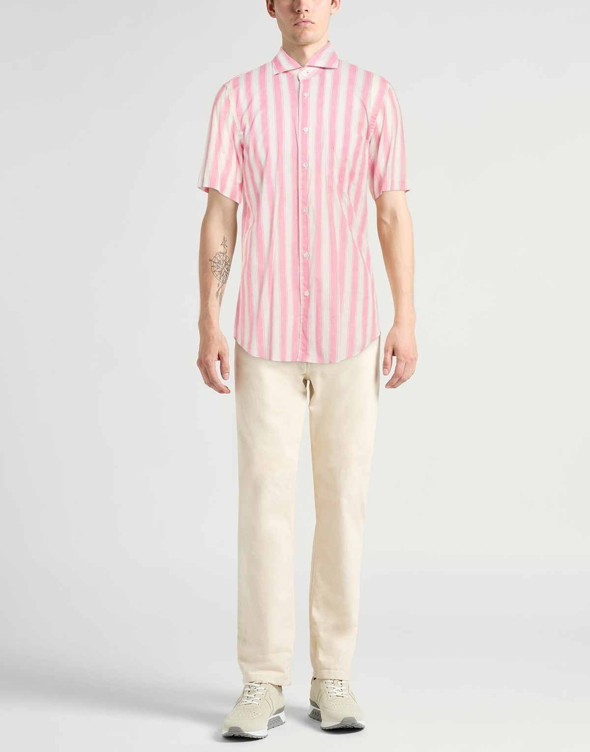 Fedeli Mens Shirt in Pink