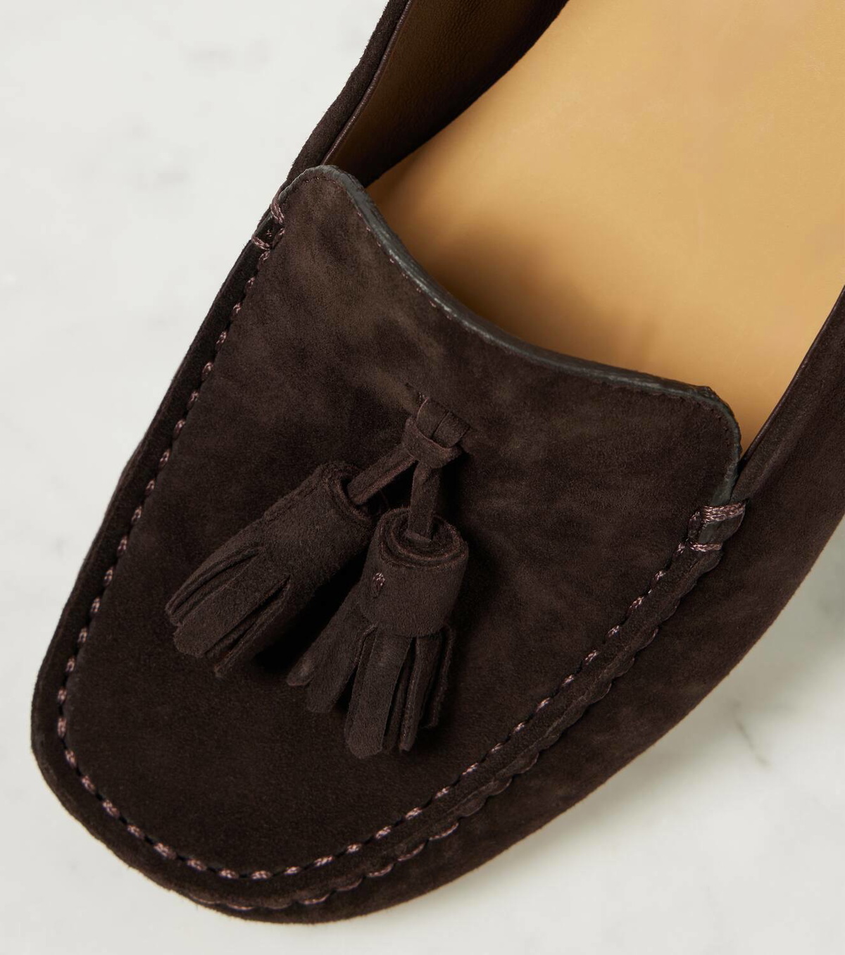 Loro Piana Dot suede moccasins