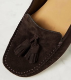Loro Piana Dot suede moccasins