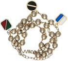 Maison Margiela Silver & Gold Beaded Bracelet