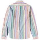 Polo Ralph Lauren Men's Funmix Stripe Button Down Shirt in Orange/Green Multi