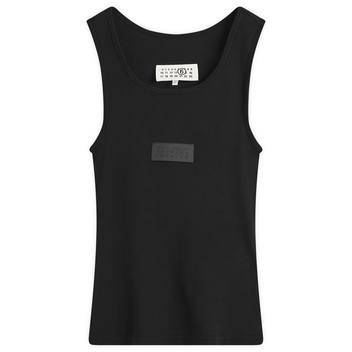 MM6 Maison Margiela Women's Long Tank Top in Black