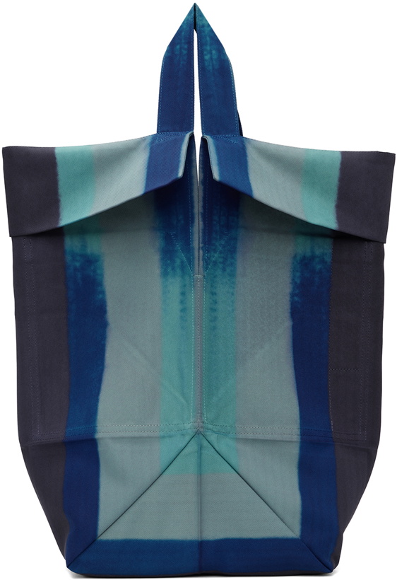 Photo: 132 5. ISSEY MIYAKE Blue Traces Of Time Tote