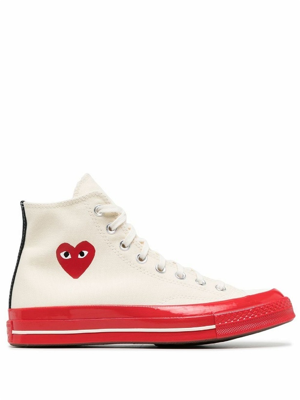 Photo: COMME DES GARCONS PLAY - Chuck Taylor High Top Sneakers