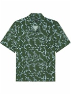 Club Monaco - Camp-Collar Floral-Print Woven Shirt - Green