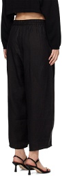 Cordera Black Curved Trousers