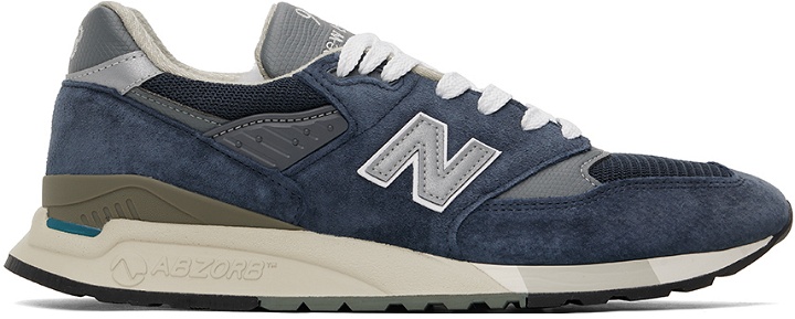 Photo: New Balance Blue Made in USA 998 Sneakers