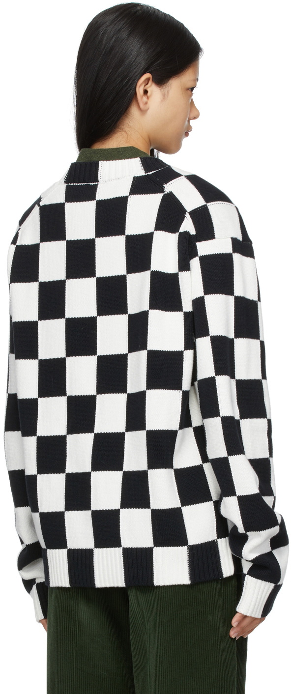 Kenzo Black & White Check Sweater Kenzo