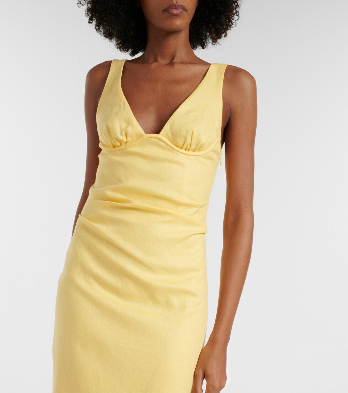 SIR Linen midi dress
