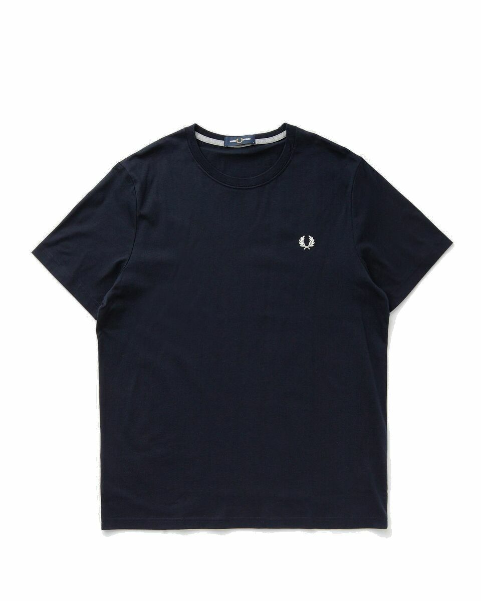 Photo: Fred Perry Crew Neck Tee Blue - Mens - Shortsleeves