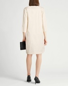 Peserico Womens Midi dress Cream