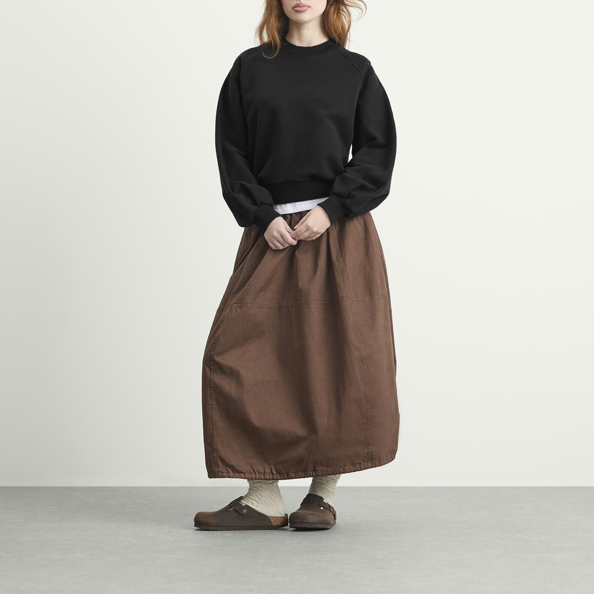 YMC Women's Bellow Sleeve Sweatshirt in Black