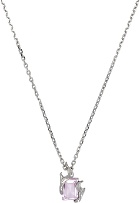 Alan Crocetti Silver & Pink Flare Necklace