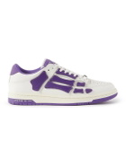 AMIRI - Skel-Top Colour-Block Leather Sneakers - Purple