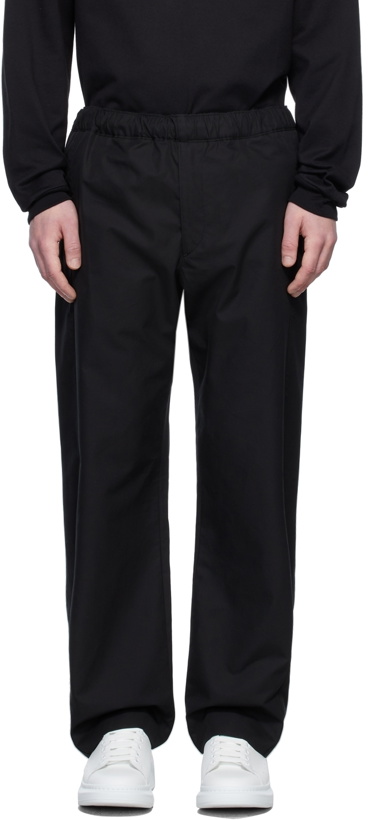 Photo: Alexander McQueen Black Gabardine Trousers