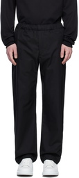 Alexander McQueen Black Gabardine Trousers