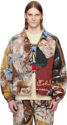 KidSuper Multicolor Jacquard Paintings Coach Jacket