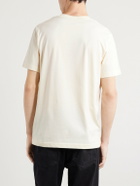 Moncler - Logo-Appliqué Cotton-Jersey T-Shirt - Neutrals