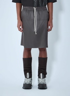Moncler + Rick Owens Drawstring Midi Kilt Shorts